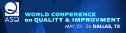 WCQI logo featuring ASQ logo, event dates and location